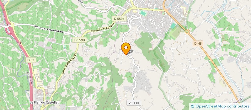 localisation de l'entreprise SCI FOURY  LE BEAUSSET