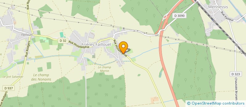 localisation de l'entreprise SCI FOWI  FRIERES-FAILLOUEL