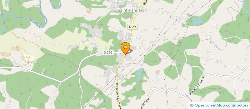 localisation de l'entreprise SCI FOX  SAINT-PANDELON