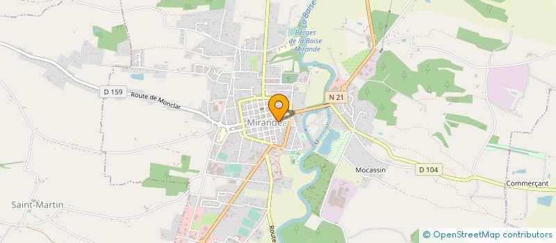 localisation de l'entreprise SCI FOXDOWN  MIRANDE