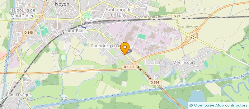 localisation de l'entreprise SCI FOXE60  NOYON