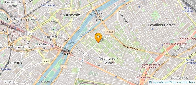 localisation de l'entreprise SCI FOXIMMO à NEUILLY-SUR-SEINE