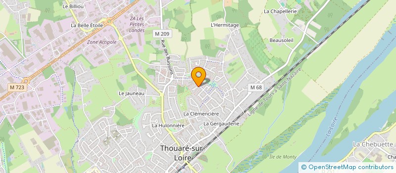 localisation de l'entreprise SCI FOXSIERRA  THOUARE-SUR-LOIRE