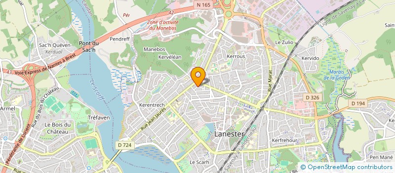 localisation de l'entreprise SCI FOXY PACK  LANESTER