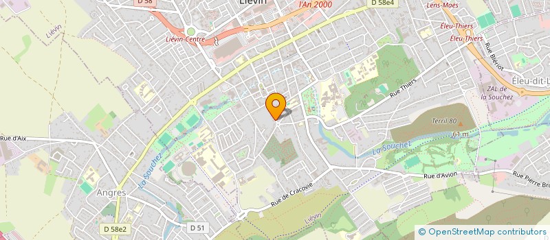 localisation de l'entreprise SCI FP  LIEVIN