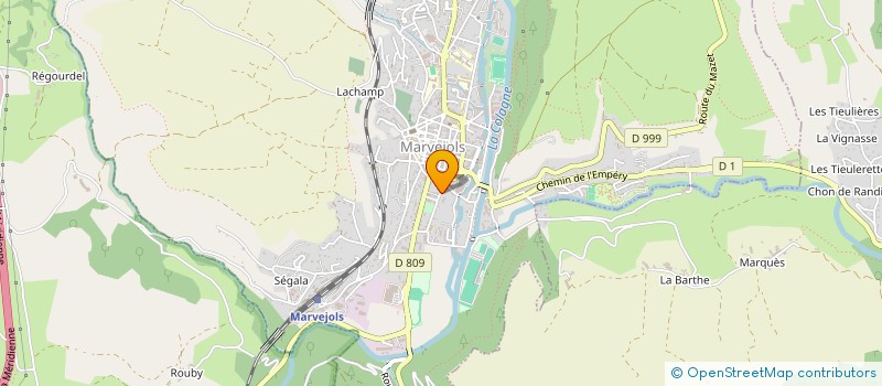 localisation de l'entreprise SCI FP IMMO  MARVEJOLS