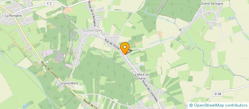 localisation de l'entreprise SCI FP IMMO  OUROUX-SUR-SAONE