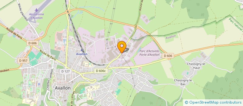 localisation de l'entreprise SCI FP IMMO 89  AVALLON