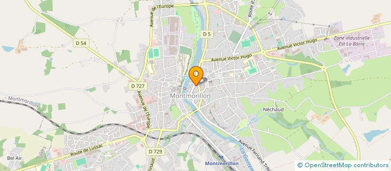 localisation de l'entreprise SCI FPA  MONTMORILLON