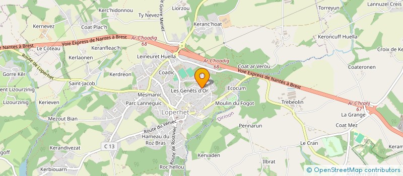 localisation de l'entreprise SCI FPA IMMOBILIER  LOPERHET