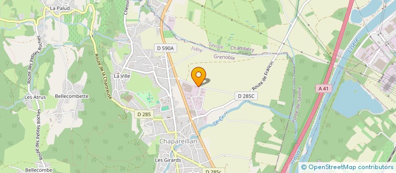 localisation de l'entreprise SCI FPC  CHAPAREILLAN