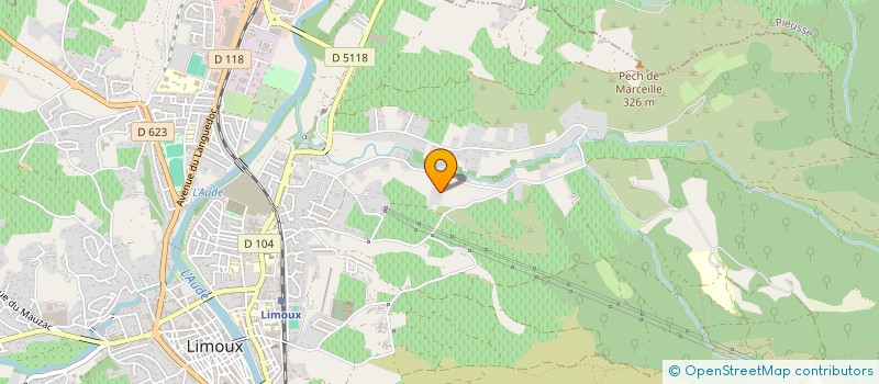 localisation de l'entreprise SCI FPC  LIMOUX