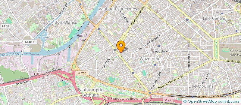 localisation de l'entreprise SCI FPC04 17 RUE DE CARVIN à LILLE