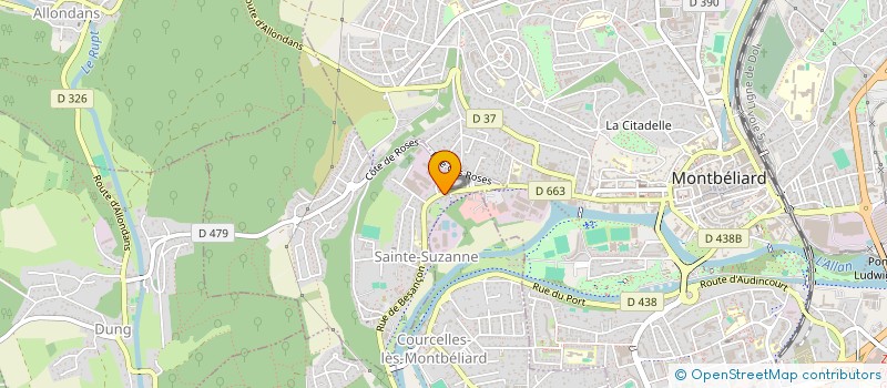 localisation de l'entreprise SCI  FPE  SAINTE-SUZANNE