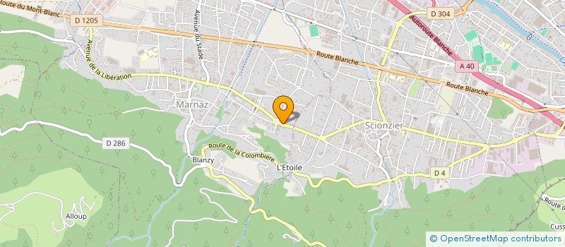 localisation de l'entreprise SCI FPI74  MARNAZ