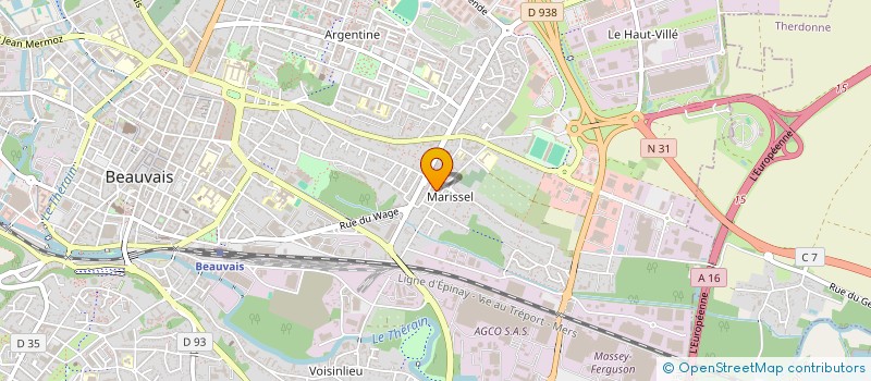 localisation de l'entreprise SCI FPJ  GOINCOURT