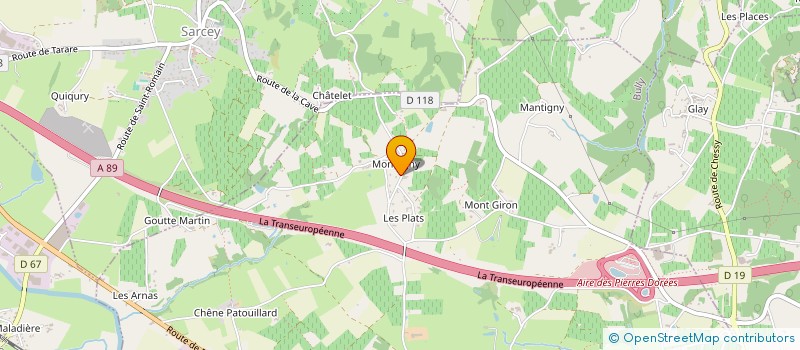 localisation de l'entreprise SCI FPLC  BULLY