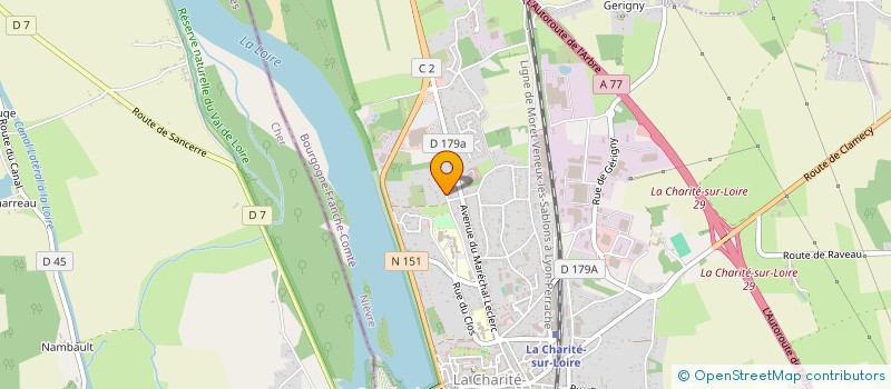 localisation de l'entreprise SCI FPLM  LA CHARITE-SUR-LOIRE