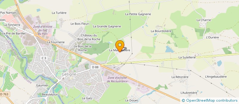 localisation de l'entreprise SCI FPM  GETIGNE