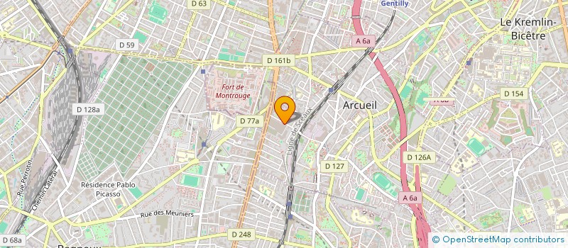 localisation de l'entreprise SCI FPO FRESNES à ARCUEIL