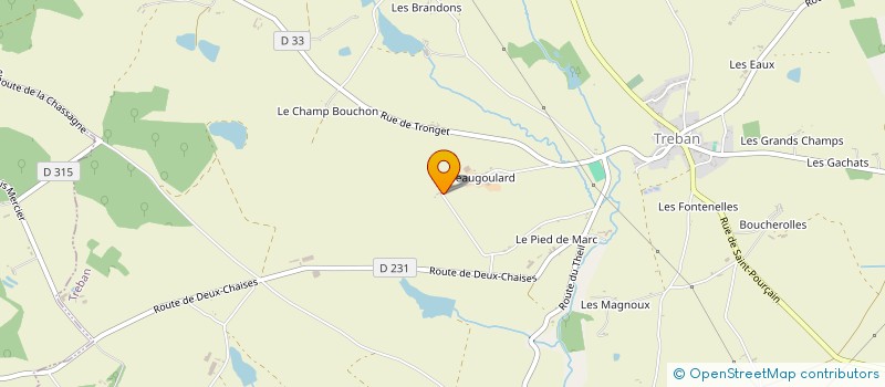 localisation de l'entreprise SCI FR.AN-CE  TREBAN