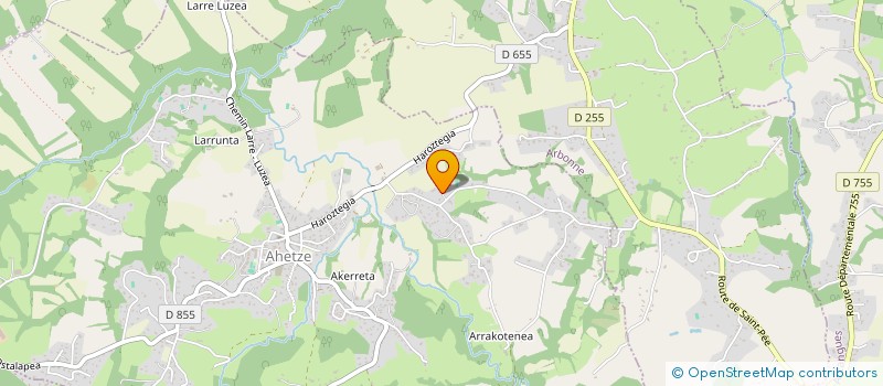 localisation de l'entreprise SCI FR MOUTHON  AHETZE