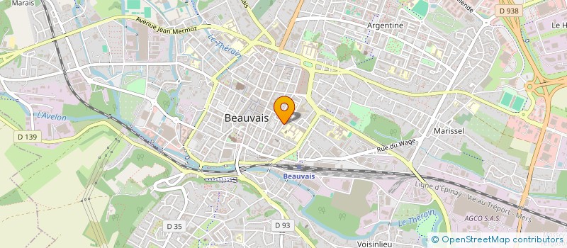 localisation de l'entreprise SCI FRA-ANGELICO  BEAUVAIS