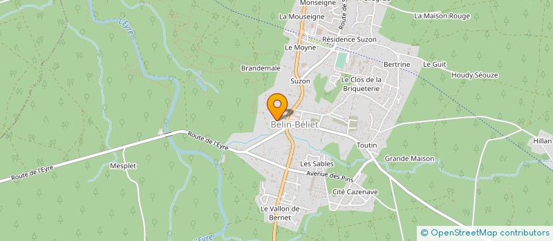 localisation de l'entreprise SCI FRA3L  BELIN-BELIET