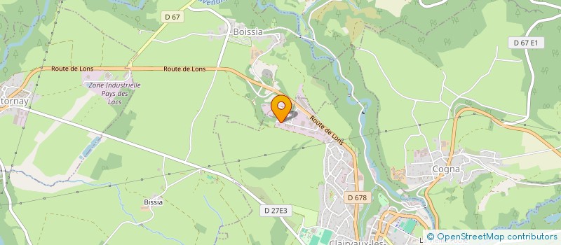 localisation de l'entreprise SCI FRABACO  CLAIRVAUX-LES-LACS