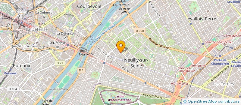 localisation de l'entreprise SCI FRABER à NEUILLY-SUR-SEINE