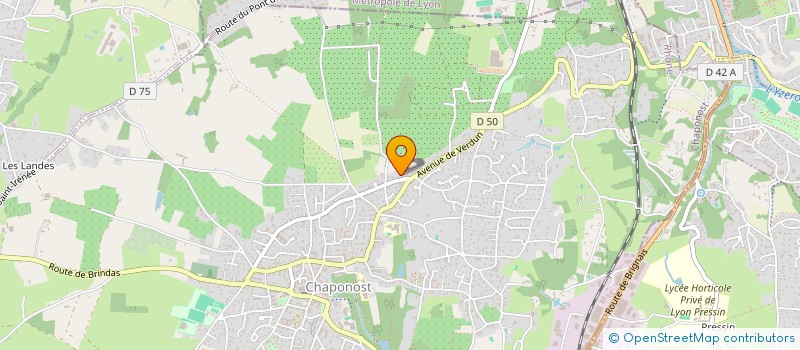 localisation de l'entreprise SCI FRACA  CHAPONOST