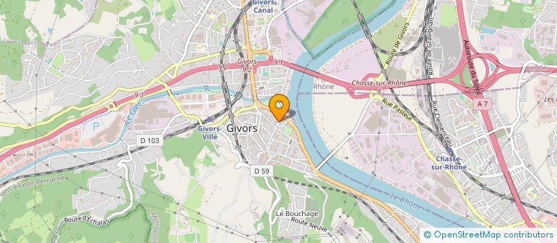 localisation de l'entreprise SCI FRACANORE  GIVORS