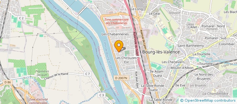 localisation de l'entreprise SCI FRACEL  BOURG-LES-VALENCE