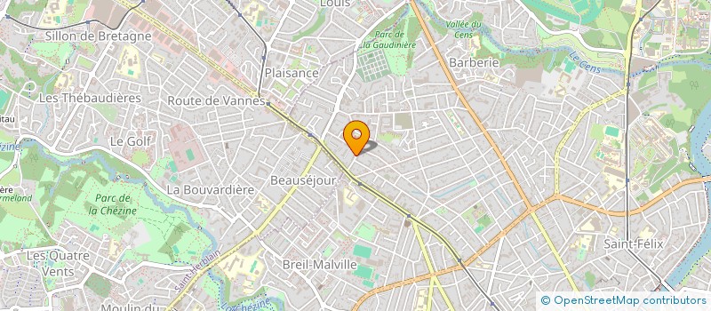 localisation de l'entreprise SCI FRACOR à NANTES