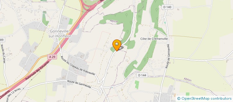 localisation de l'entreprise SCI FRADERTUR  GONNEVILLE-SUR-HONFLEUR