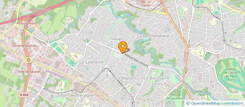 localisation de l'entreprise SCI FRADET-RAMOS à ORVAULT