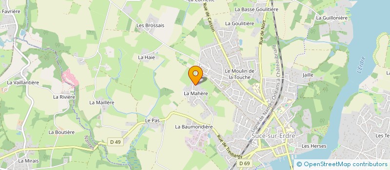 localisation de l'entreprise SCI FRADIN  SUCE-SUR-ERDRE