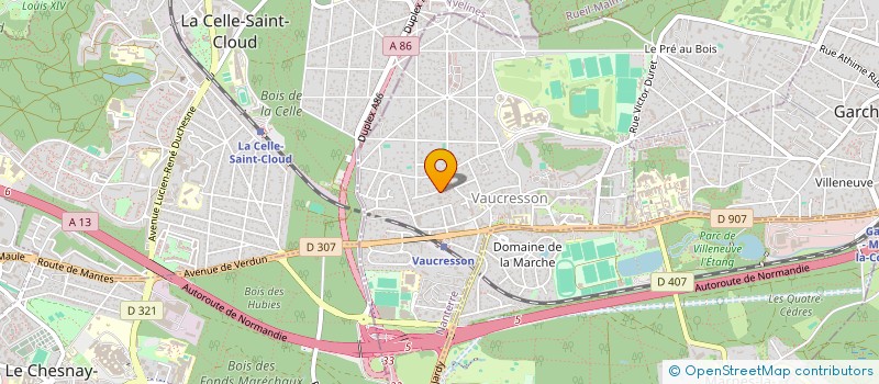 localisation de l'entreprise SCI FRADOM à VAUCRESSON