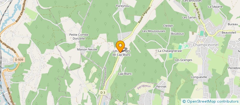 localisation de l'entreprise SCI FRADS  CHAMPCEVINEL