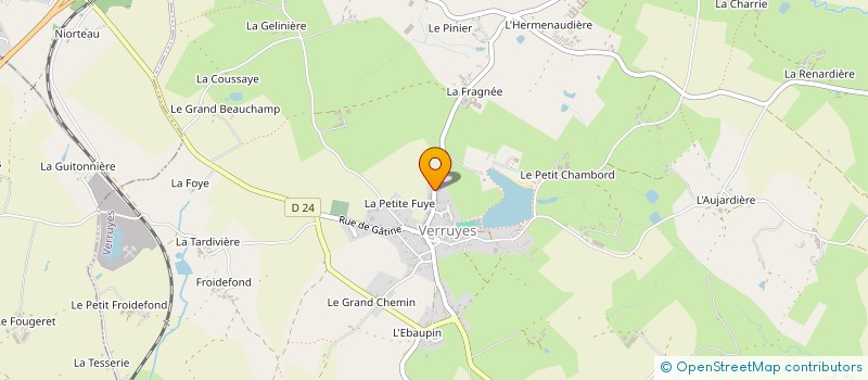 localisation de l'entreprise SCI FRAFIL  VERRUYES