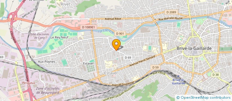 localisation de l'entreprise SCI FRAG  BRIVE-LA-GAILLARDE