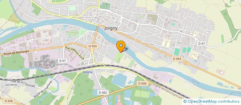 localisation de l'entreprise SCI FRAGANCE à JOIGNY