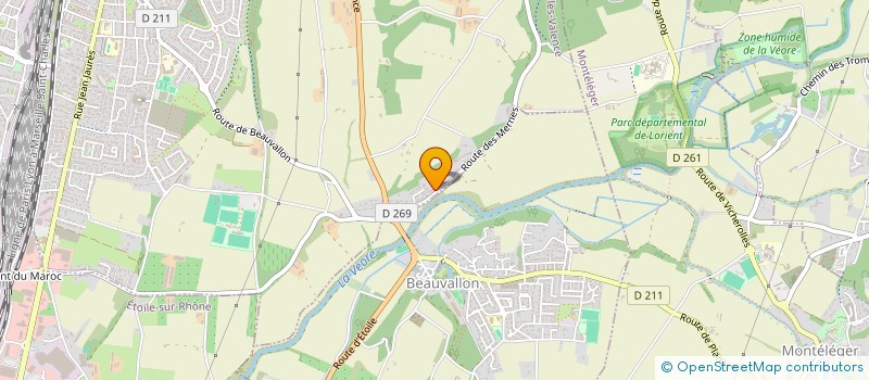 localisation de l'entreprise SCI FRAGARIA  PORTES LES VALENCE