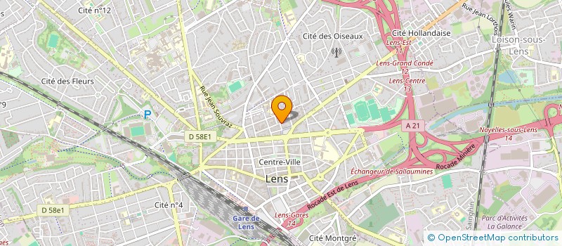 localisation de l'entreprise SCI FRAGAULOU  LENS