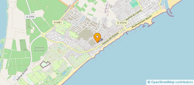 localisation de l'entreprise SCI FRAGIVAL  VALRAS-PLAGE