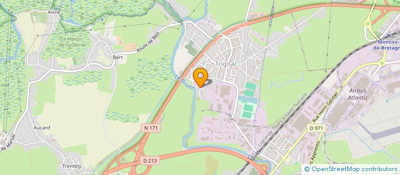 localisation de l'entreprise SCI FRAGO  TRIGNAC