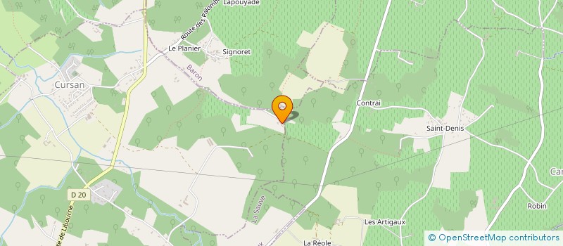 localisation de l'entreprise SCI FRAICHAUDAT  LA SAUVE