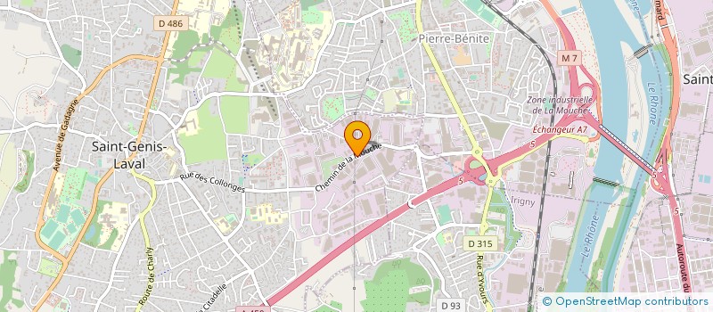 localisation de l'entreprise SCI FRAIOLI 52 CHEMIN DE LA MOUCHE  SAINT-GENIS-LAVAL