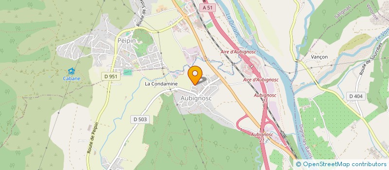 localisation de l'entreprise SCI FRAISILLON DE PROVENCE à AUBIGNOSC