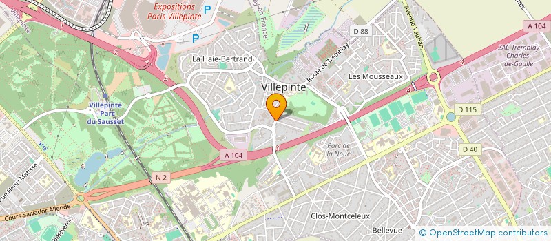 localisation de l'entreprise SCI FRAIZIER à VILLEPINTE